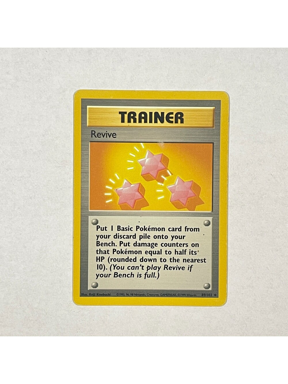 Pokemon Revive 89/102 Base 1999 English Uncommon